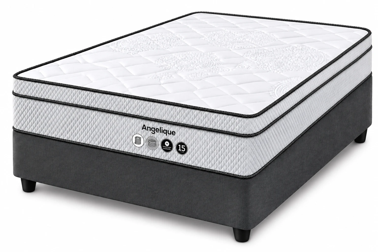 Angelique medium-firm bed set locally made in Ballito
