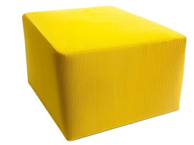 NapStack ottoman folded into its compact seating position